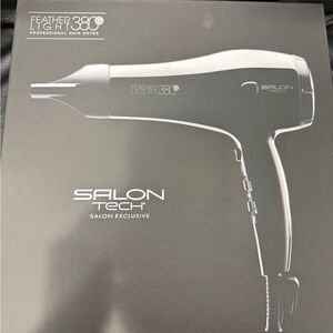 NWT Feather Light 380 Professional Hair Dryer - Black